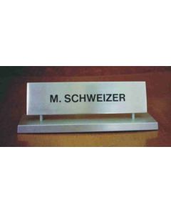 Pultschild Spezial,  Aluminium mit wechselbaren Aufsätzen 130 x 35mm - der Klassiker!