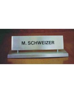 Pultschild Spezial,  Aluminium mit wechselbaren Aufsätzen 130 x 35mm - der Klassiker!