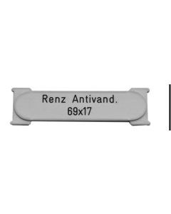 Renz-Schild Antivandal 69x17mm