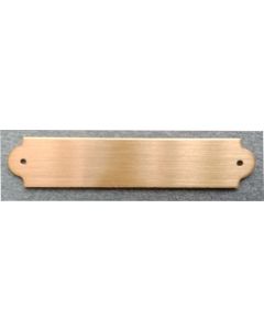 Gemäldeschild 50 x 10mm, Messing geschliffen und lackiert, graviert